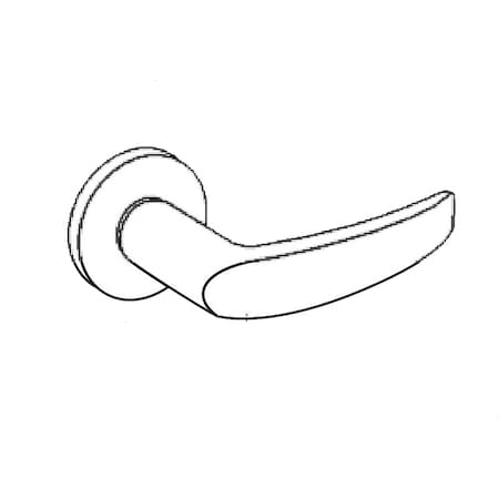 Arrow Lock Storeroom Mortise Lock, V Lever, L Rose, Satin Chrome BM12 VL 26D